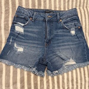 Sincerely Jules Blue Distressed Jean Shorts